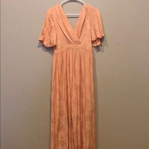 Peach Maxi dress